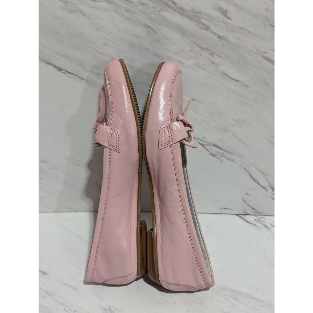 Antonio Melani Women's Pink Solid Soft Leather Loafers Flat Shoe Size 6.5 - Picture 3 of 8